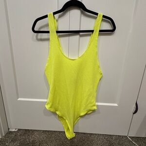Wild Fable - Neon Yellow Bodysuit